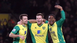 Norwich City celebrates