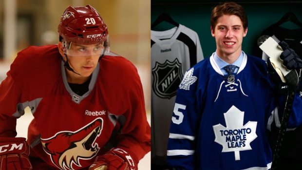 Dylan Strome and Mitch Marner