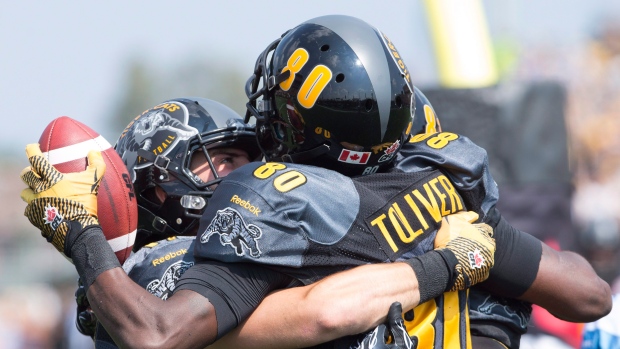 Hamilton Tiger-Cats Celebrate , The Canadian Press Hamilton Tiger-Cats Celebrate