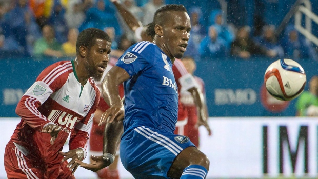 Didier Drogba and Jeremy Hall   