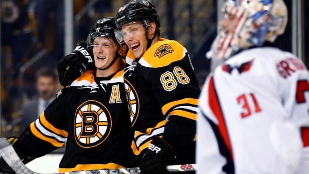 Torey Krug and David Pastrnak, CP Images Torey Krug and David Pastrnak