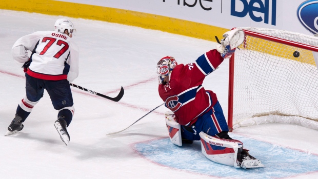 Oshie scores on Condon, The Canadian Press Oshie scores on Condon