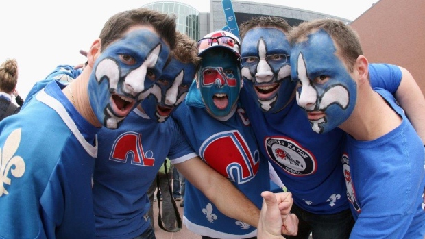 Quebec Nordiques fans, Bruce Bennett/Getty Images Quebec Nordiques fans