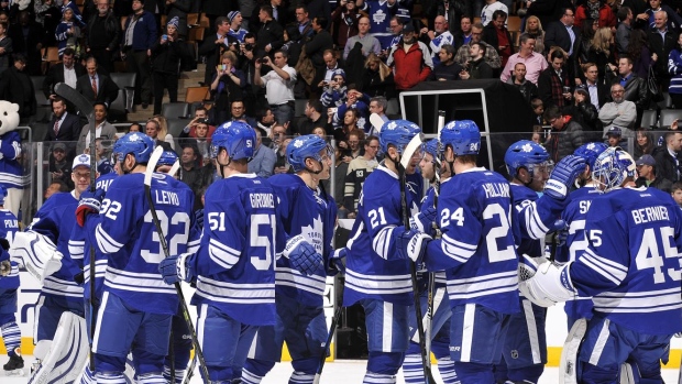 Maple Leafs salute