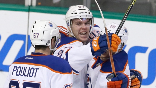 Connor McDavid scores first NHL goal