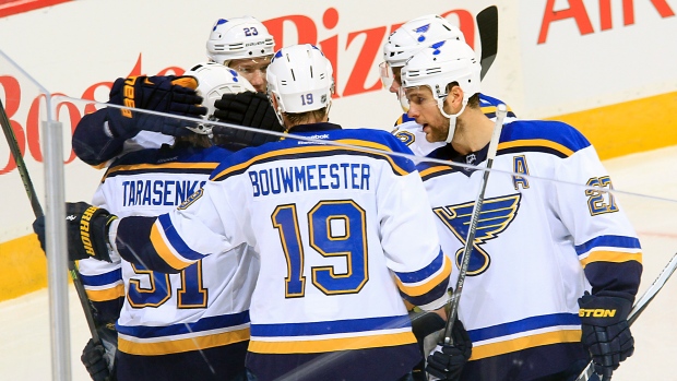 Vladimir Tarasenko Dmitrij Jaskin Jay Bouwmeester Jori Lehtera Alex Pietrangelo, Darcy Finley/National Hockey League/Getty Images Vladimir Tarasenko Dmitrij Jaskin Jay Bouwmeester Jori Lehtera Alex Pietrangelo
