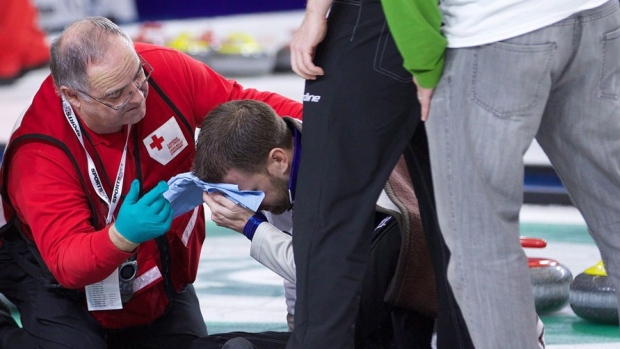 Brad Gushue Fall, The Canadian Press Brad Gushue Fall