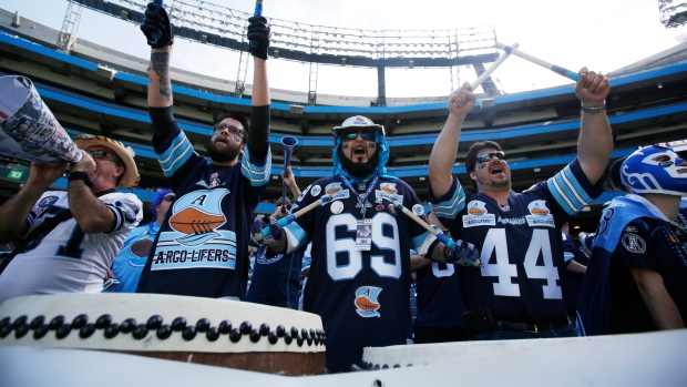 Toronto Argonauts fans, Getty Images Toronto Argonauts fans