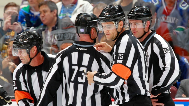 NHL Referees , Jeff Vinnick/National Hockey League/Getty Images NHL Referees