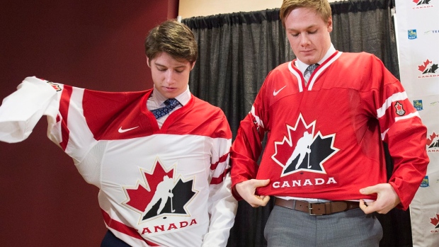 Marner and Strome don the jerseys , The Canadian Press Marner and Strome don the jerseys