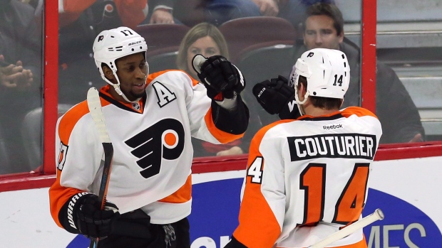 Wayne Simmonds and Sean Couturier