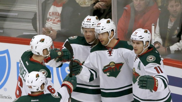 Wild celebrates, The Canadian Press Wild celebrates