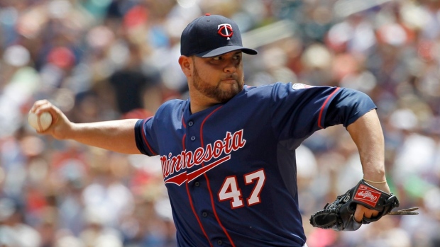 Twins' RHP Nolasco sent back to Minnesota to have injured elbow checked out Article Image 0