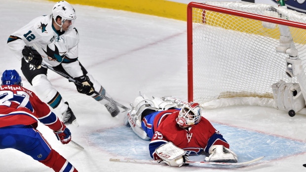 Marleau scores on Tokarski , The Canadian Press Marleau scores on Tokarski