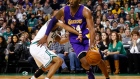 Photo: The Canadian Press, License: N/A Kobe Bryant sits out Lakers-76ers game with sore right shoulder Article Image 0