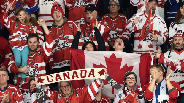 Team Canada fans, The Canadian Press Team Canada fans