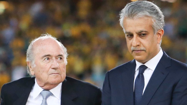 Sepp Blatter and AFC president Sheikh Salman bin Ibrahim al Khalifa