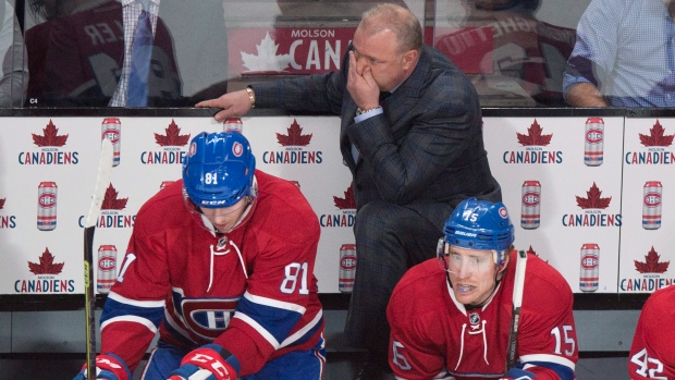 Michel Therrien and the Canadiens bench