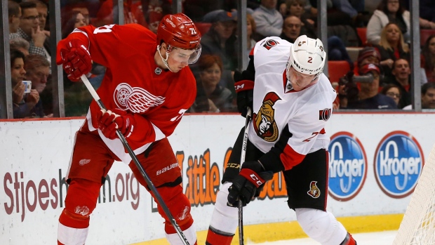 Larkin and Phaneuf , The Canadian Press Larkin and Phaneuf