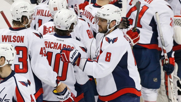 Alex Ovechkin, Capitals celebrate, The Canadian Press Alex Ovechkin, Capitals celebrate