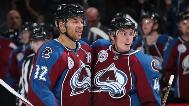 Jarome Iginla and Tyson Barrie