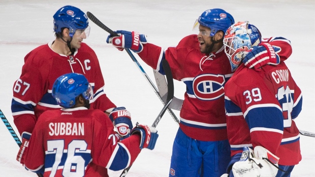 Montreal Canadiens celebrate