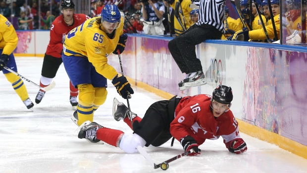 Karlsson and Toews at Sochi 2014, Getty Images Karlsson and Toews at Sochi 2014