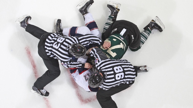 Adam McPhail and Tyler Nother fight, Getty Images Adam McPhail and Tyler Nother fight