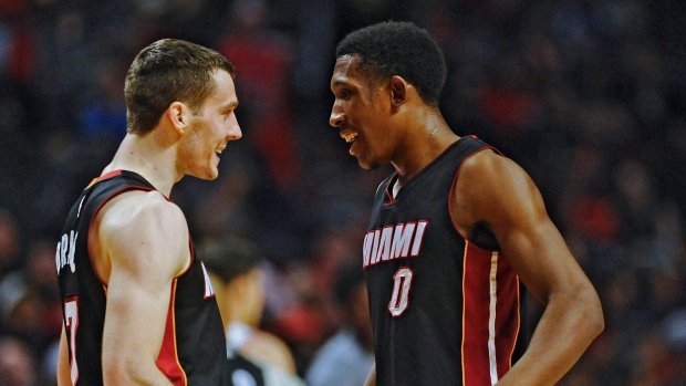 Goran Dragic and Josh Richardson, The Canadian Press Goran Dragic and Josh Richardson