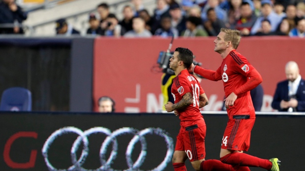 Sebastian Giovinco and Damien Perquis, The Canadian Press Sebastian Giovinco and Damien Perquis