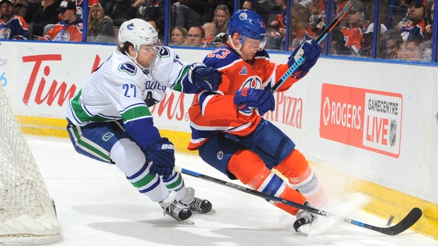 Matt Hendricks, Andy Devlin/National Hockey League/Getty Images Matt Hendricks