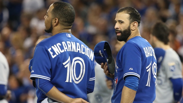 Jose Bautista Edwin Encarnacion, Tom Szczerbowski/Getty Images Jose Bautista Edwin Encarnacion