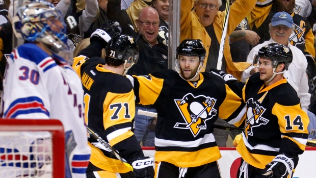 Bryan Rust, Penguins celebrate