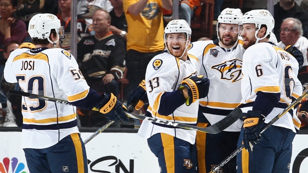 Nashville Predators Celebrate, Debora Robinson/National Hockey League/Getty Images Nashville Predators Celebrate