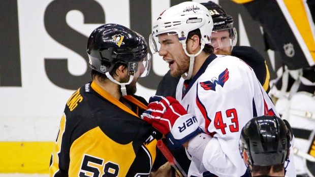 Kris Letang and Tom Wilson, The Canadian Press Kris Letang and Tom Wilson