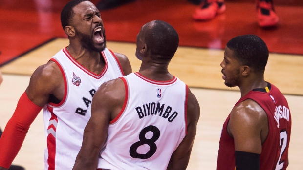 Patterson and Biyombo, The Canadian Press Patterson and Biyombo