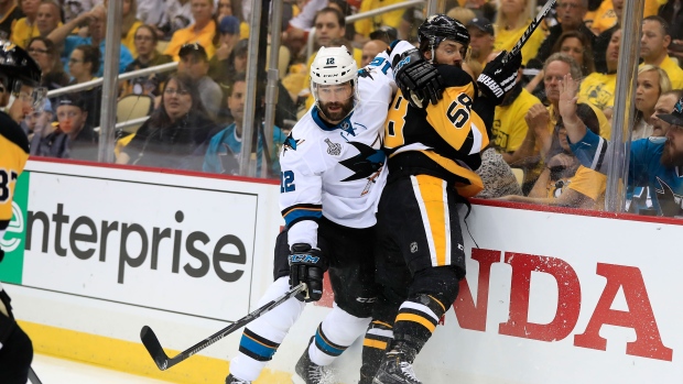 Patrick Marleau and Kris Letang, Dave Reginek/National Hockey League/Getty Images Patrick Marleau and Kris Letang