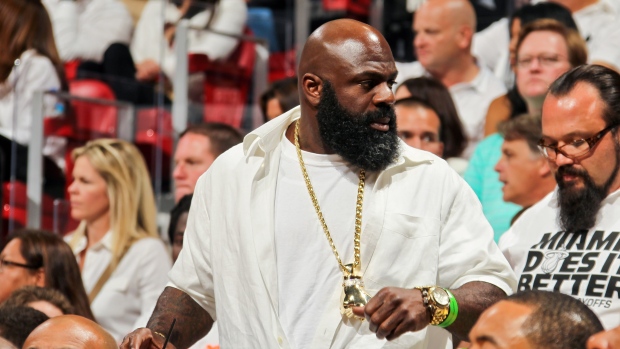 Kimbo Slice, Issac Baldizon/National Basketball Association/Getty Images Kimbo Slice