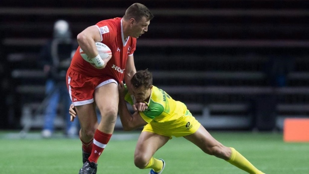 Canadian rugby sevens player Adam Zaruba 