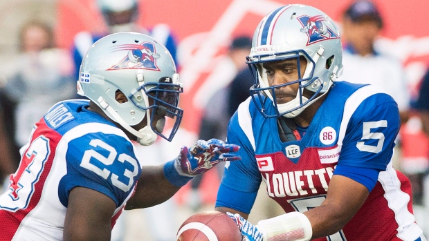 Kevin Glenn and Brandon Rutley , The Canadian Press Kevin Glenn and Brandon Rutley
