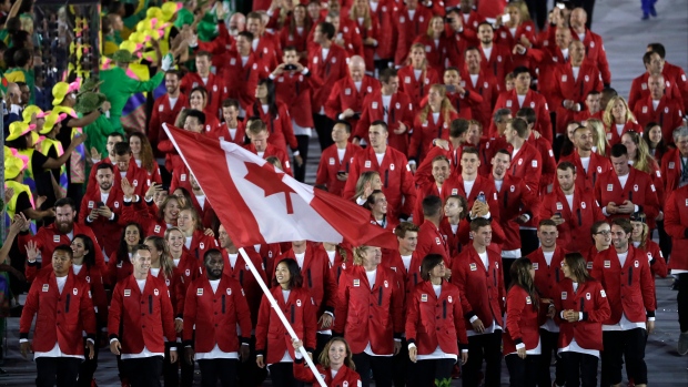 Canada enters Maracana Stadium in Rio