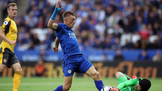 Leicester City celebrates, The Canadian Press Leicester City celebrates