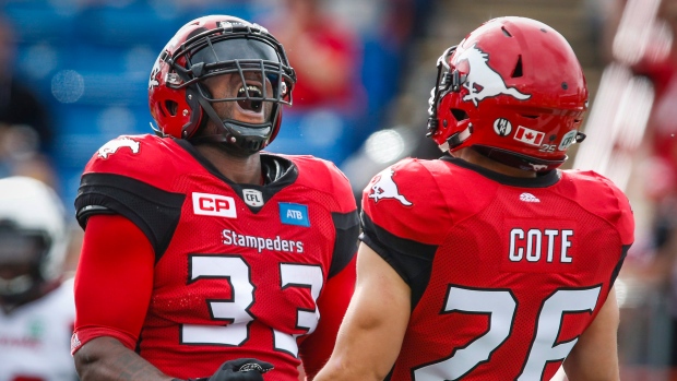 Jerome Messam and Rob Cote , The Canadian Press Jerome Messam and Rob Cote