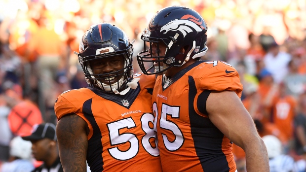 Von Miller and Derek Wolfe, John Leyba/Denver Post/Getty Images Von Miller and Derek Wolfe