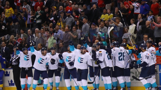 Team Europe celebrates