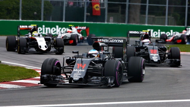 Fernando Alons leads Canadian F1 Grand Prix