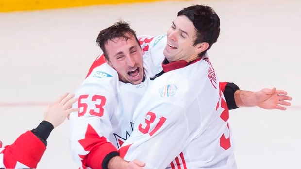 Brad Marchand and Carey Price
