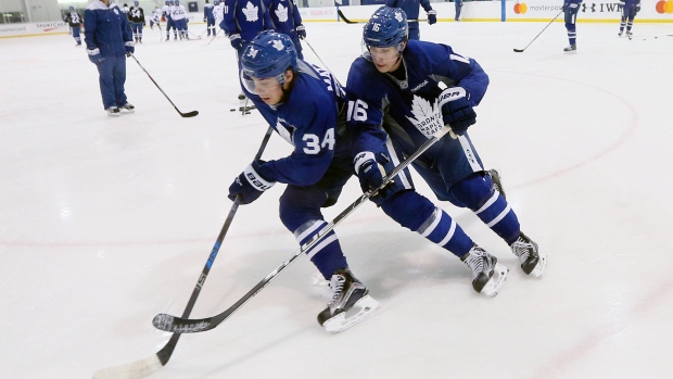 Auston Matthews and Mitch Marner, Andrew Francis Wallace/Toronto Star/Getty Images Auston Matthews and Mitch Marner