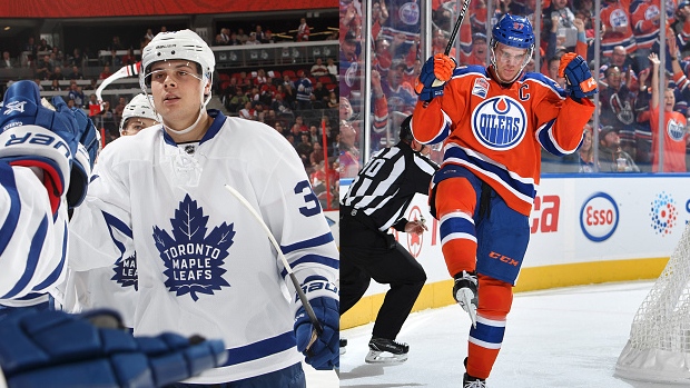 Auston Matthews and Connor McDavid, Getty Images Auston Matthews and Connor McDavid