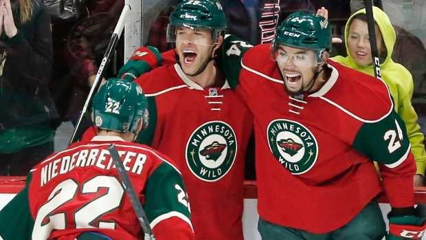 Wild celebrate, The Canadian Press Wild celebrate